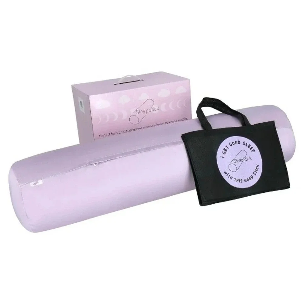 SleepStick Foam Core Body Pillow 40x10 Lavender Lyocell Cover Orthopedic Bolster